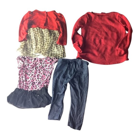 Disney Baby Girls Lot of 4  Shirts & Pants Minnie Mouse Theme 18M-24M Multicolor - Picture 2 of 16